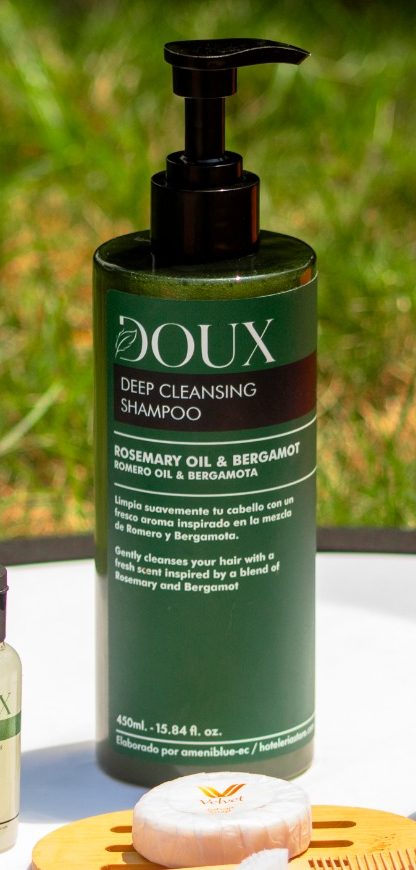 Colección Doux amenities de lujo con fragancia a lavanda y romero para hoteles boutique y business